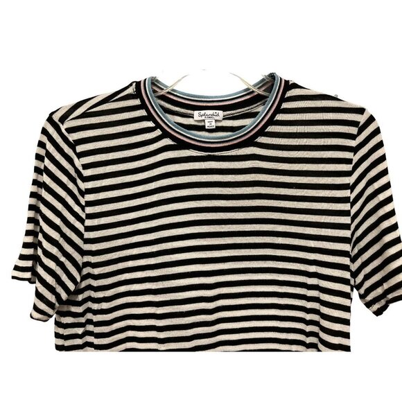 Women's XSmall Splendid Nautical Tee Tshirt Cotton Spandex - Picture 1 of 6